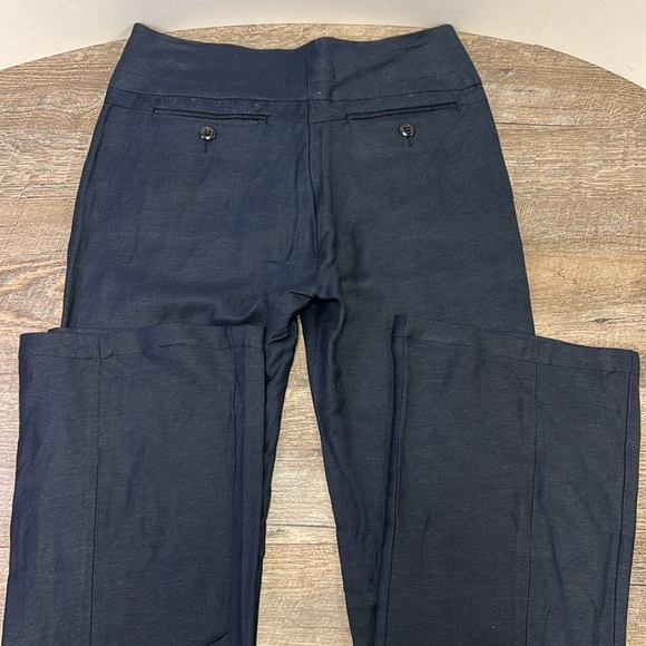 NWT P Luca Milano Women’s High Rise Wide Flare Leg Pants -Navy Blue Size Medium - Picture 3 of 10